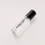 FUNCTION liquid cologne bottle, angled side view