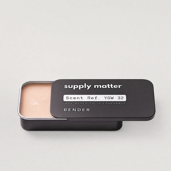 RENDER solid cologne tin, angled side view