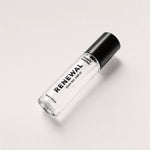 RENEWAL liquid cologne bottle, angled side view